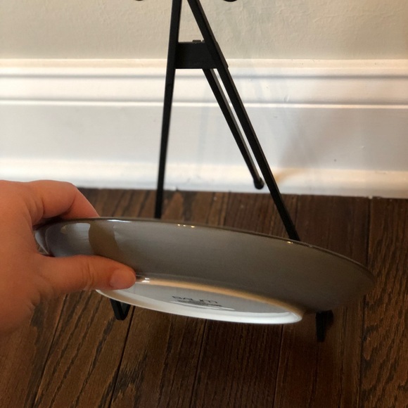 Baum Brothers 8” Phara Gray/White Floral Geometric Round Salad Plate - EUC! - Picture 5 of 7